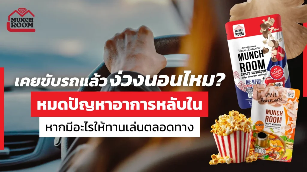 เคยขับรถแล้วง่วงนอนไหม? หมดปัญหาอาการหลับใน หากมีอะไรให้ทานเล่นตลอดทาง